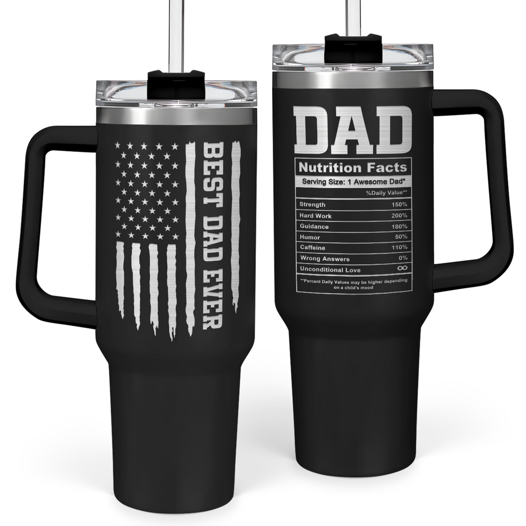 Best Dad Ever 40oz Stainless Steel Insulated Tumbler with Handle