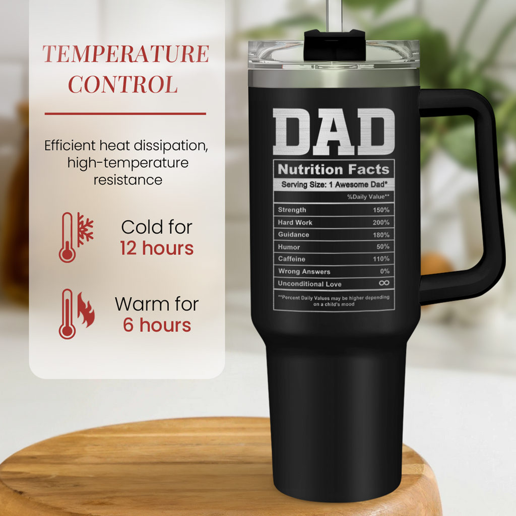 Best Dad Ever 40oz Stainless Steel Insulated Tumbler with Handle