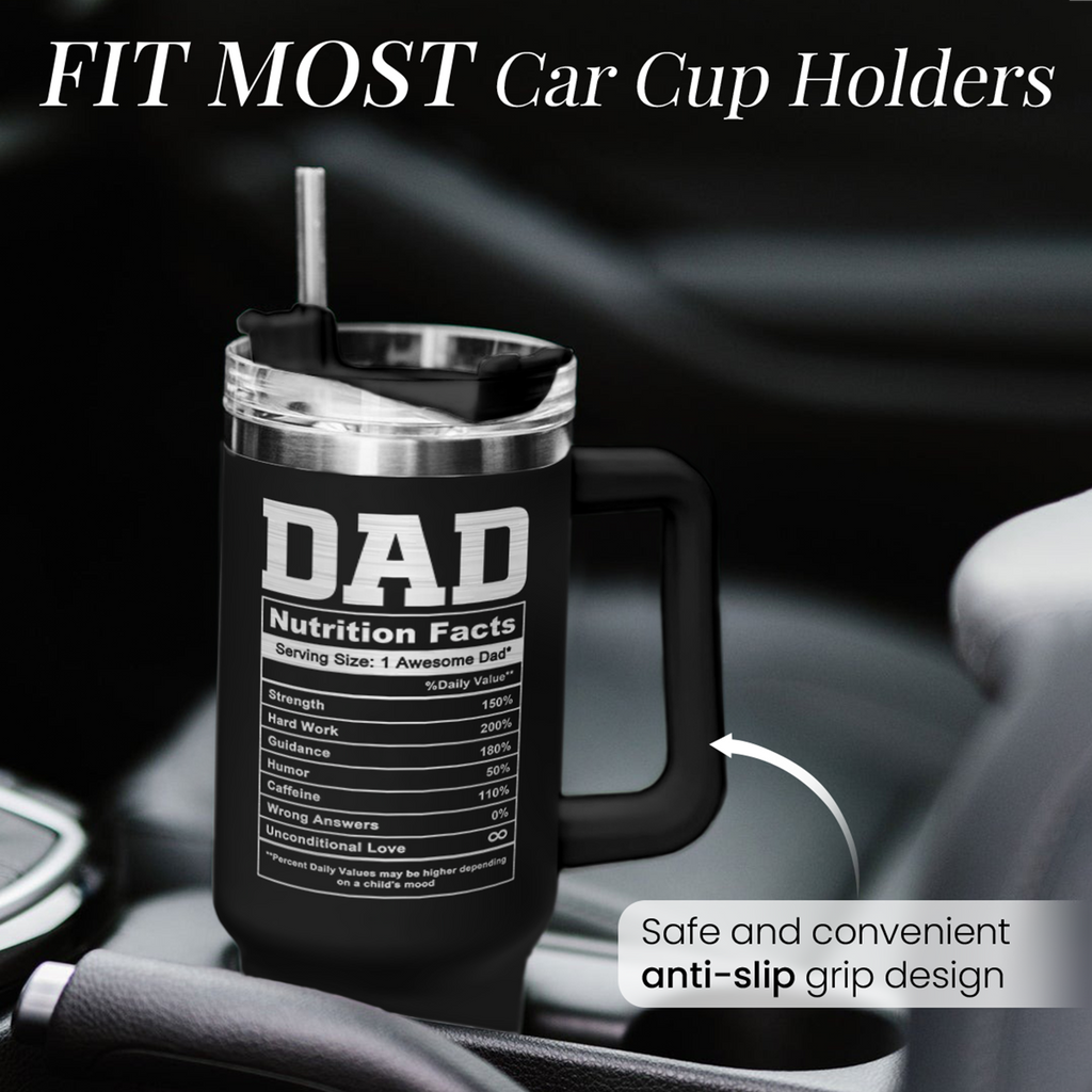 Best Dad Ever 40oz Stainless Steel Insulated Tumbler with Handle