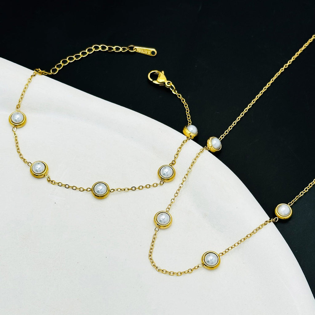 Pearl Fresh Female Birthday Present Titanium Necklaces