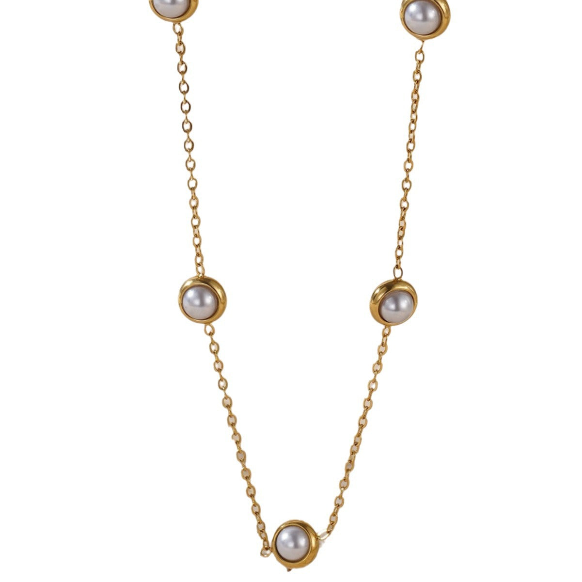 Pearl Fresh Female Birthday Present Titanium Necklaces