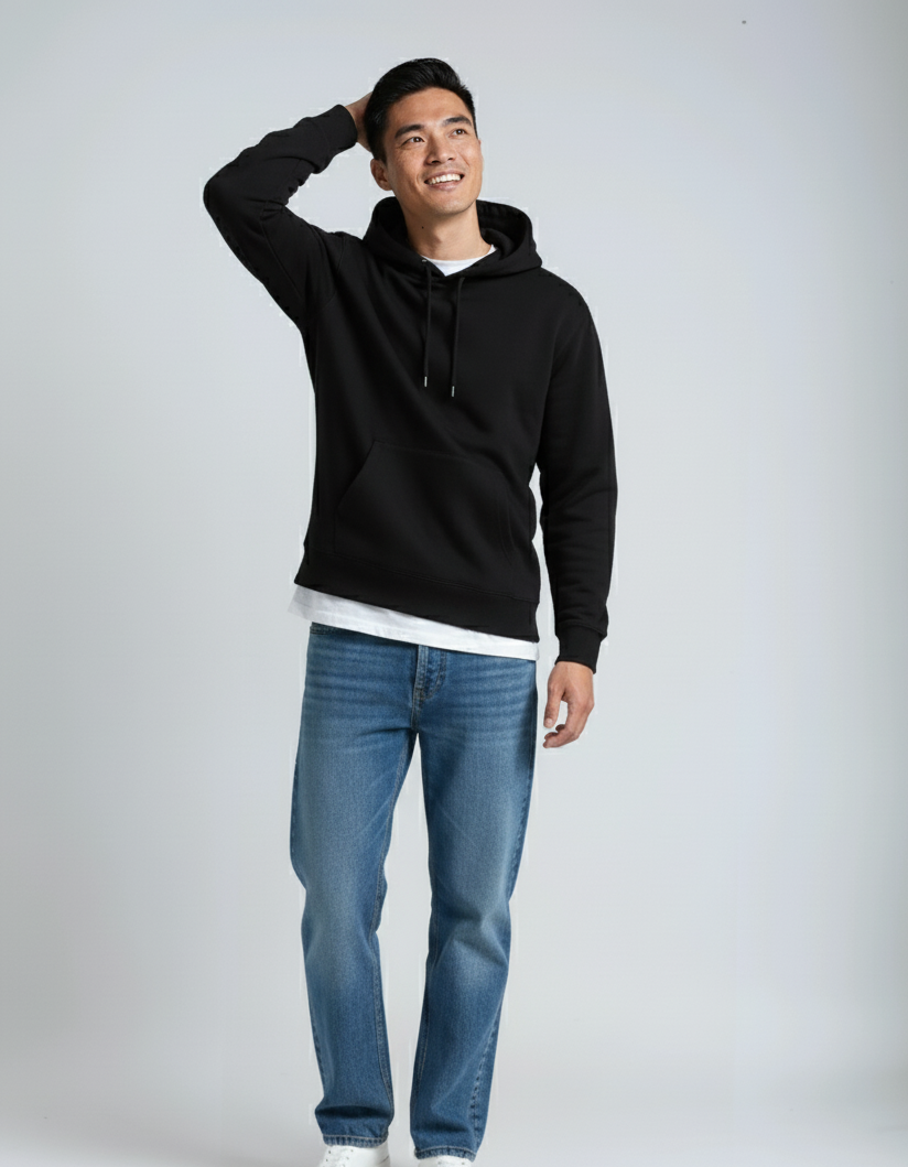 Heavyweight Hoodie – Men's Classic Pullover Sweatshirt | Warm & Durable Fleece